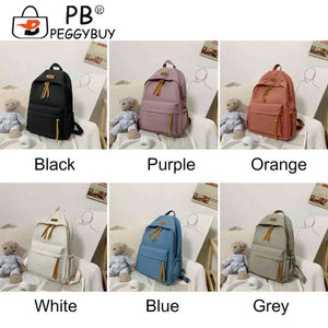 Nylon Backpack School Bookbag Shoulder Bag Student Senior Packs Mochilas