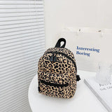 Mini Women Backpacks Nylon Female Bags Animal Printing Small Backpack