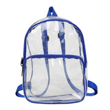 Transparent Backpacks PVC Dual Shoulder Bags Travel Women Large Capacity