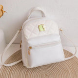 Ladies PU Leather Mini Backpack Multi-Function School Bags Mochilas