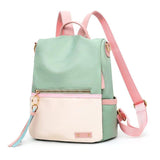 Waterproof School Bags for Girls Patchwork Backpack