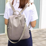 WEIRDO Women's Anti-theft Travel Backpack Girls Casual Nylon Capa