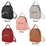 PU Women Shoulders Small Backpack Mini Purse Mobile Phone Messenger Bag