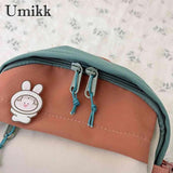 Women Cartoon Printing Rucksack Contrast Knapsack Girls Schoolbags