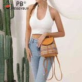 Women Straw Embroidery Shoulder Backpack Boho Ethnic Spring Summer Beach