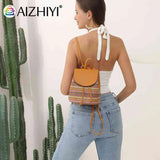 Women Straw Embroidery Shoulder Backpack Boho Ethnic Summer Beach Bag