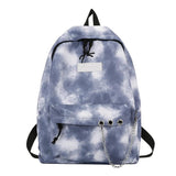 Tie Dye School Bag for Girls Gradient Travel Backpack College Student