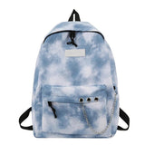 Tie Dye School Bag for Girls Gradient Travel Backpack College Student