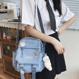 Nylon Backpack Purse Convertible Shoulder Bags Casual Daypack Travel