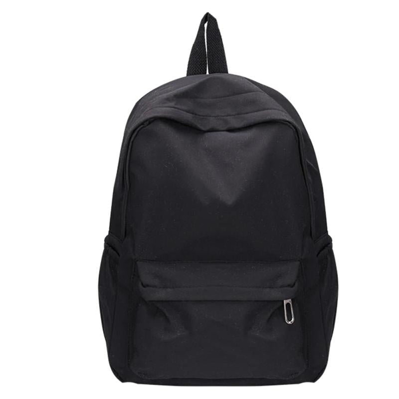 Women Solid Large Capacity Nylon Backpack