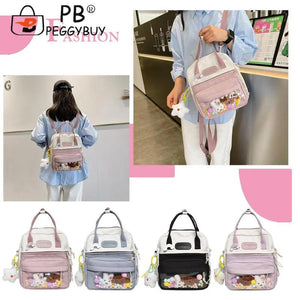 Japanese Nylon Backpack Girl Travel Totes Shoulder Bags