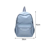 Korea Solid Backpacks Teenager Girl Boy Student School Bag Mochila