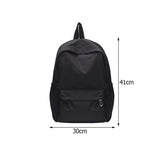 Women Nylon Backpack Preppy Style Students School Casual Solid Large Handbags Sc
