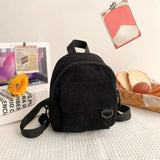 Corduroy Mini Backpack Ideal for Students