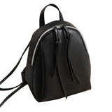 Mini PU Leather Backpack Small Shoulder Bag with Tassel Zipper