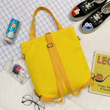 Korea Japan Women Backpack Canvas Bag Female Transparent Belt Starfish