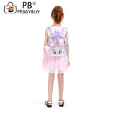 Transparent Big Eyes Kids Backpack Clear Cartoon School Bag Teen Summer