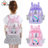 Transparent Big Eyes Kids Backpack Clear Cartoon School Bag Teen Summer