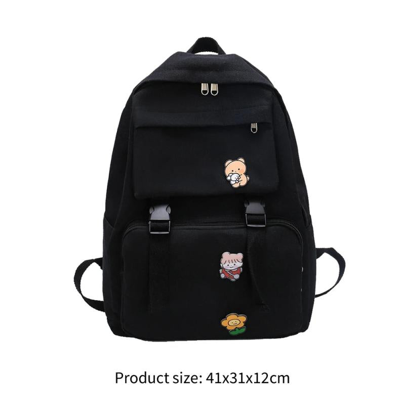 Casual Canvas Backpack Large Capacity Travel College Teenager