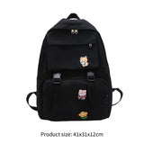 Casual Canvas Backpack Large Capacity Travel College Teenager