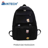 Men Casual Canvas Backpack Large Capacity Travel College Student School