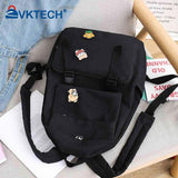 Men Casual Canvas Backpack Large Capacity Travel College Student School