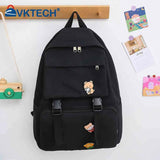 Men Casual Canvas Backpack Large Capacity Travel College Student School