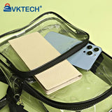 Female Transparent Portable Backpack PVC Clear Waterproof Student School Bag