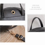 Waterproof Leather Backpack for Women Girls Travel Rucksack