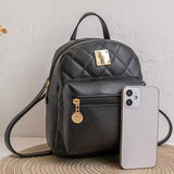 Waterproof Leather Backpack for Women Girls Travel Rucksack