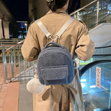 Fluffy Shoulder Bag Women Winter Casual Handbag