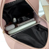 PU Leather Small Backpack Multi-Function Ladies Phone Pouch Pack