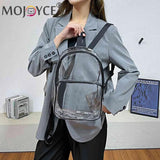 Transparent PVC Backpack Waterproof School Bag Lucency Large Capacity