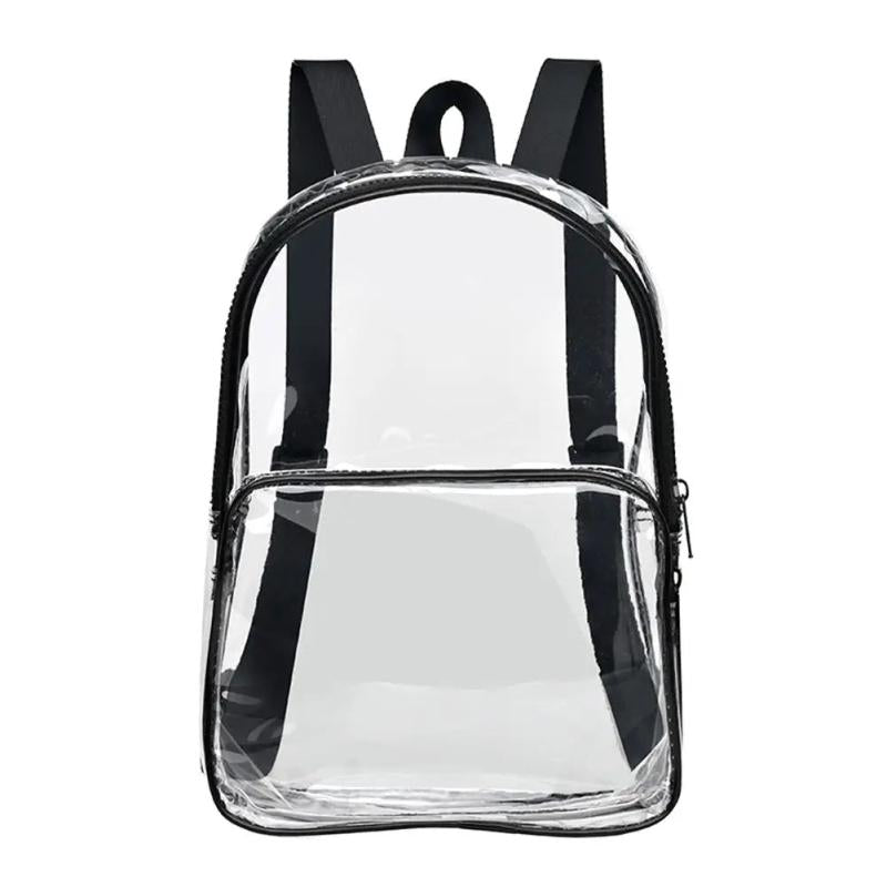 Transparent PVC Backpack Waterproof School Bag Lucency Large Capacity