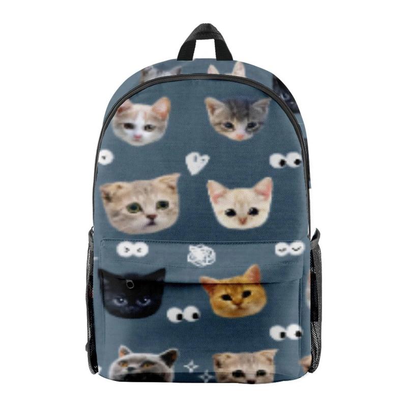 Cat Cartoon Waterproof Backpack for School