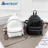 Solid Women PU Leather Backpack School Travel Bags Daily Bag