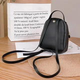 Mini Soft Leather Backpack Women Shoulder Bag For Teenage Girl