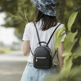 Mini Soft Leather Backpack Women Shoulder Bag For Teenage Girl