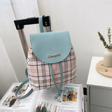 Women's PU Leather Retro Print Backpack Handbag Phone Purse Schoolbag