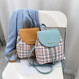 Women's PU Leather Retro Print Backpack Handbag Phone Purse Schoolbag
