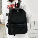Small Backpacks For School Girls Nylon Women Backpack Solid Bookbag