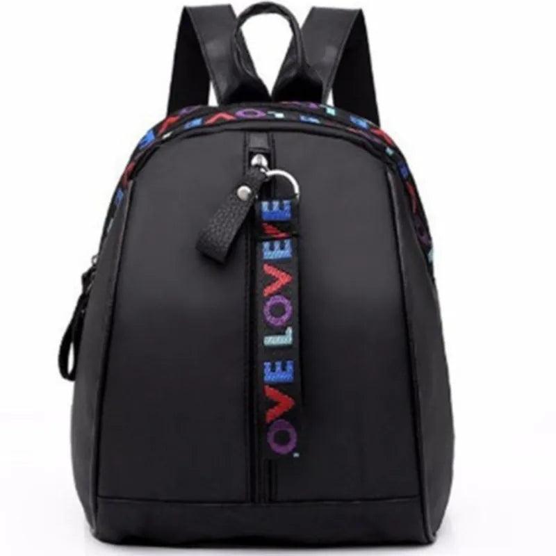 Women Mini Backpack Small Bagpack Multi-Function Oxford Shoulder Bag