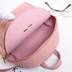 Mini Backpack Women PU Leather Shoulder Bag Small Bagpack Summer Portable