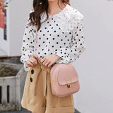 Multi-Function Girls Backpack Small Women Shoulder Hand Bags Mini Bagpack