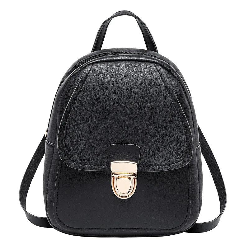 Multi-Function Girls Backpack Small Women Shoulder Hand Bags Mini Bagpack