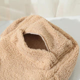 Personalised Embroidery Lamb Fleece Backpack for Children and Women