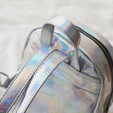 Laser PVC School Backpack for Teenage Girls