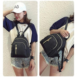 Women's Casual Oxford Backpack Waterproof School Bag for Girls