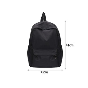 Unisex School Backpack Preppy Style Nylon Bag