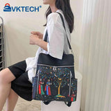 Retro Ethnic Backpack for Women Large Capacity